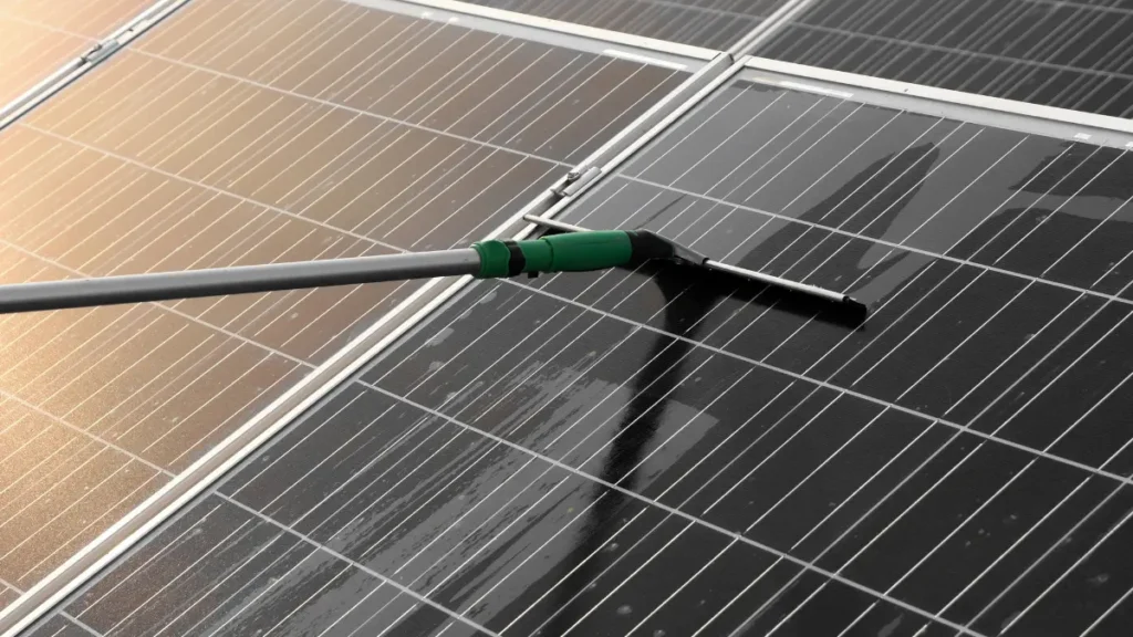 Mantenimiento a paneles solares.