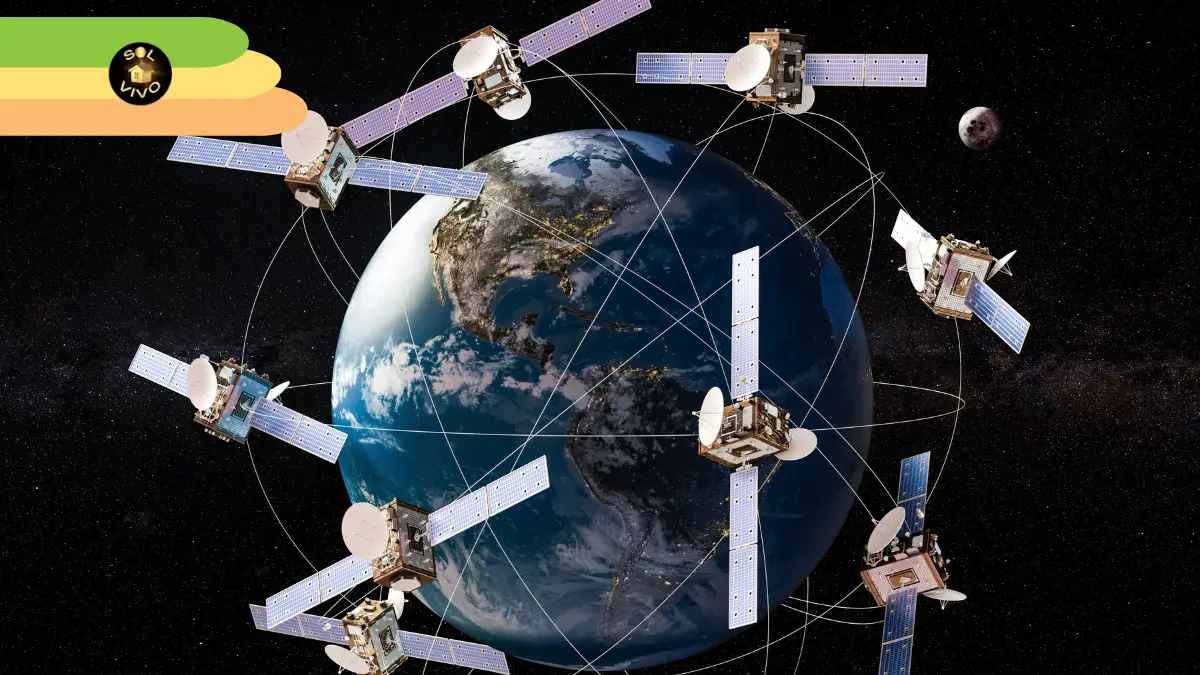 Energía solar en el espacio.